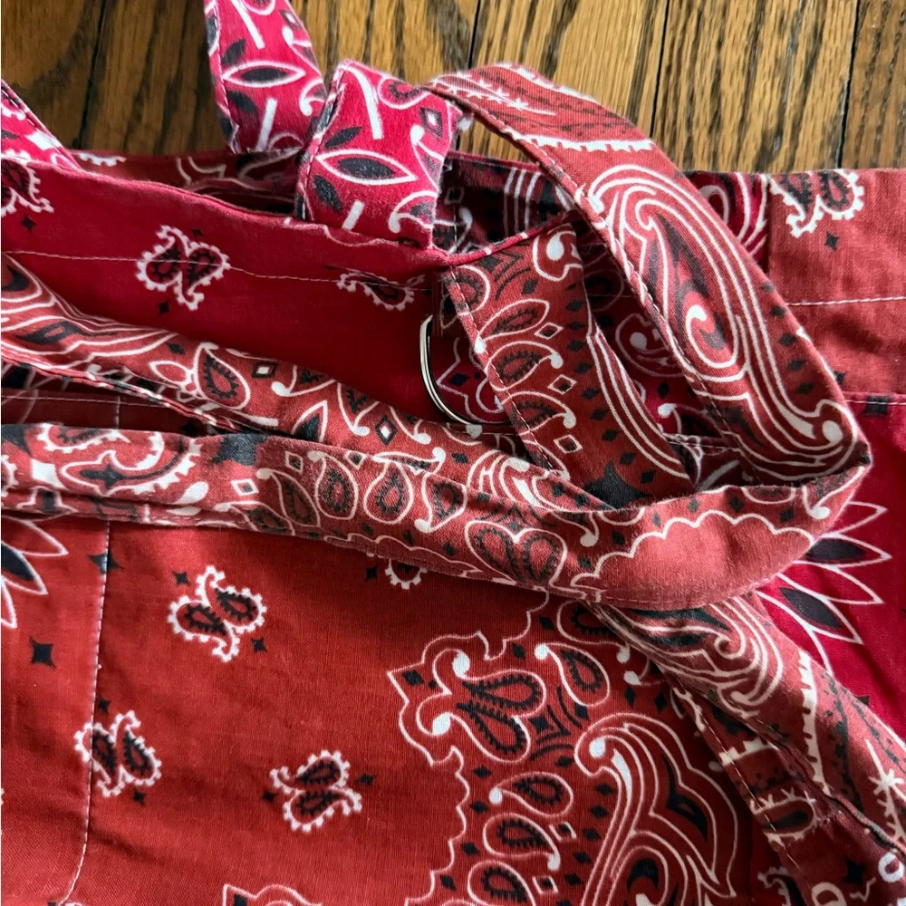 Call It By Your Name Red Bandana‎ Paisley Tote Bag